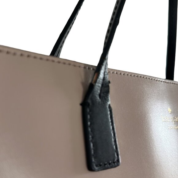KATE SPADE BLACK AND TAN TOTE - Picture 3 of 11